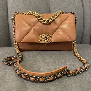 SOLD! 21K Caramel Chanel 19 (Small)